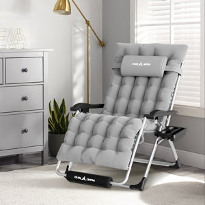 Arlmont & Co. Kubecki Oversized XXL Folding Reclining Folding Zero